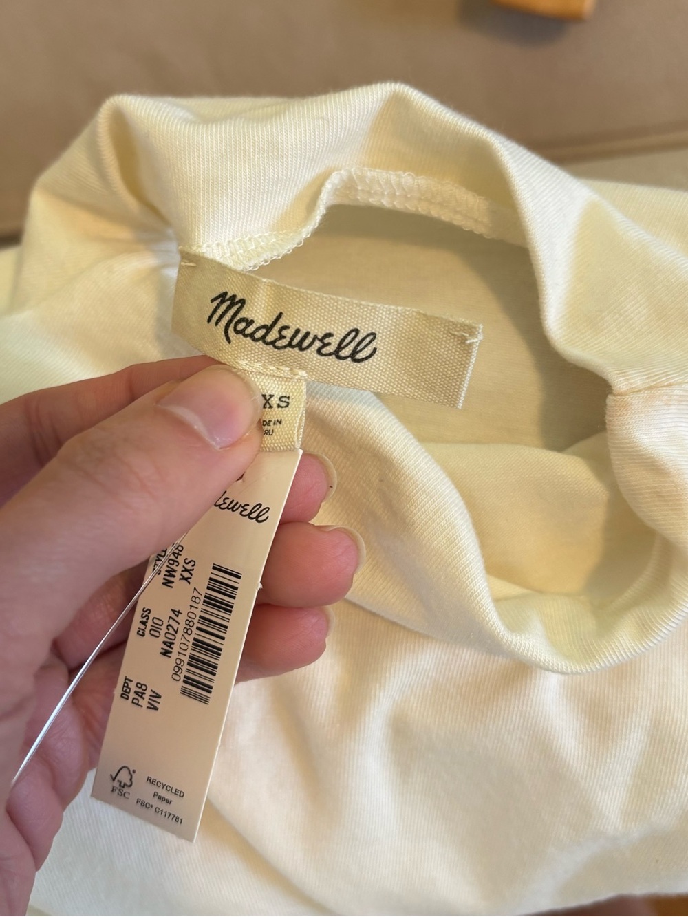 Madewell Ruched Mockneck Tank - Picture 10 of 10